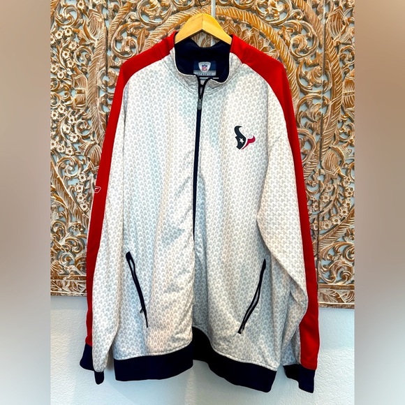 Houston Texans Reebok NFL Authentic Equipment Full Zip Jacket, Oversized - Picture 1 of 10